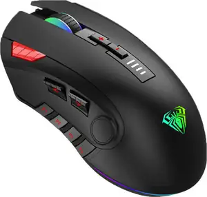 MOUSE AULA H512 RGB WIRED USB BLACK NEW - Photo