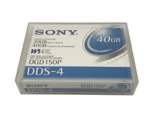 DATA TAPE SONY 4MM 40GB 150M - DGD150P - Photo