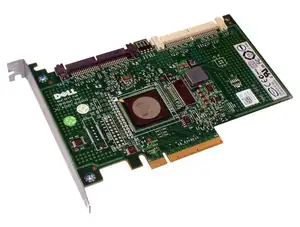 RAID CONTROLLER DELL SAS 6IR PCIE/3GB/2CHx4 INT - JW063 - Φωτογραφία