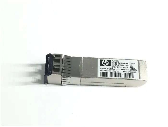 FC SFP HP 8GB SHORT WAVE B-SERIES SFP+ SW MODULE